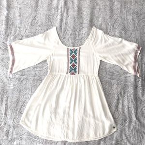 Cream beaded Roxy dress/swimsuit coverup